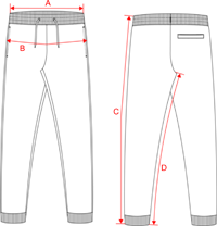 Guide des tailles pantalon